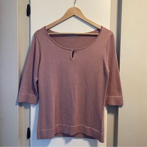 ADEC2 Blush Short Sleeve Sweater Top